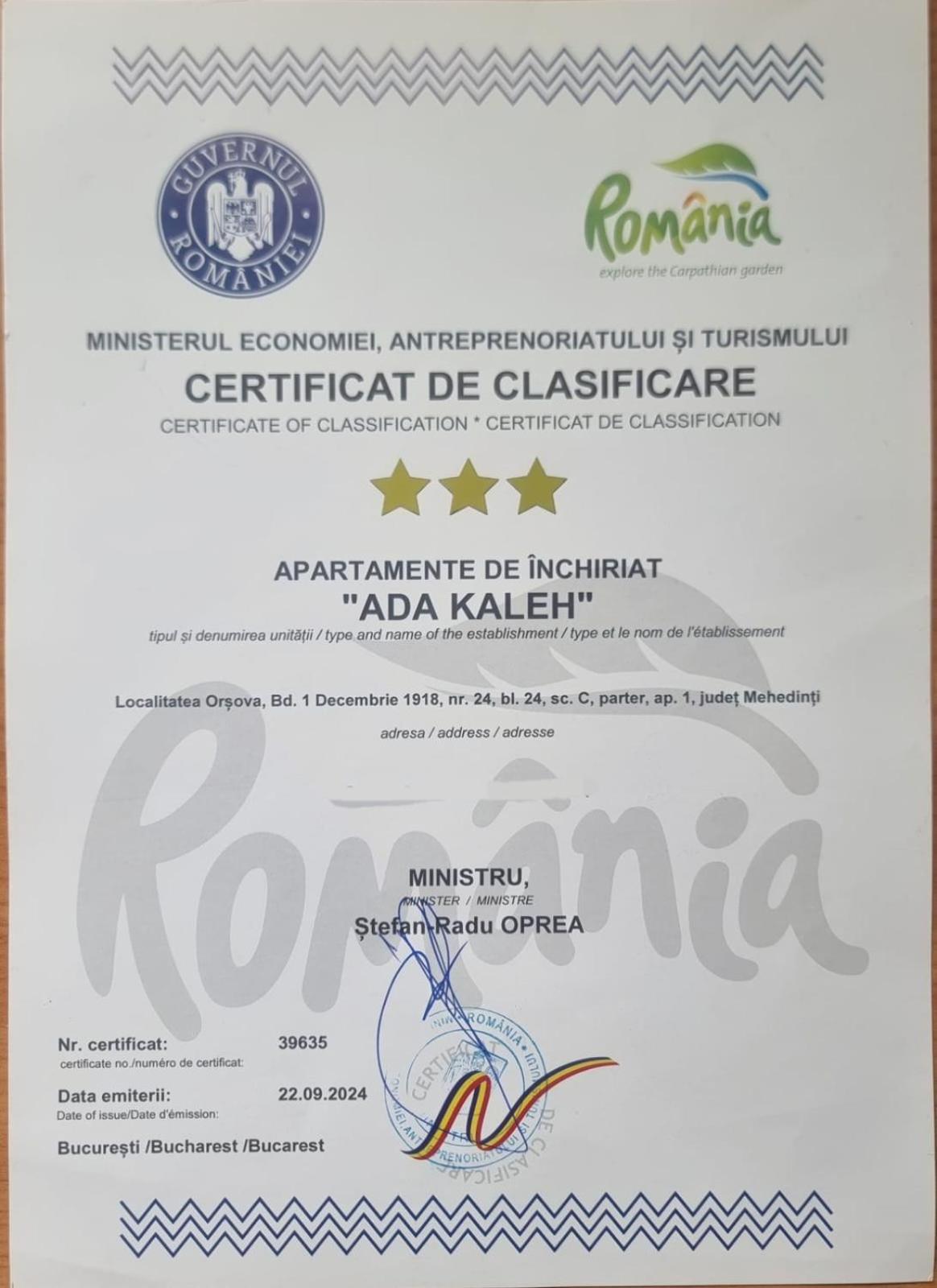 Apartment Ada Kaleh Orsova Luaran gambar